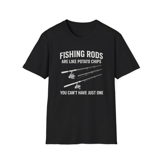 Fishing Rods Are Like Potato Chips T-shirt