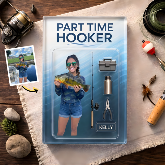 Custom Photo Fishing Acrylic Plaque - Model 28