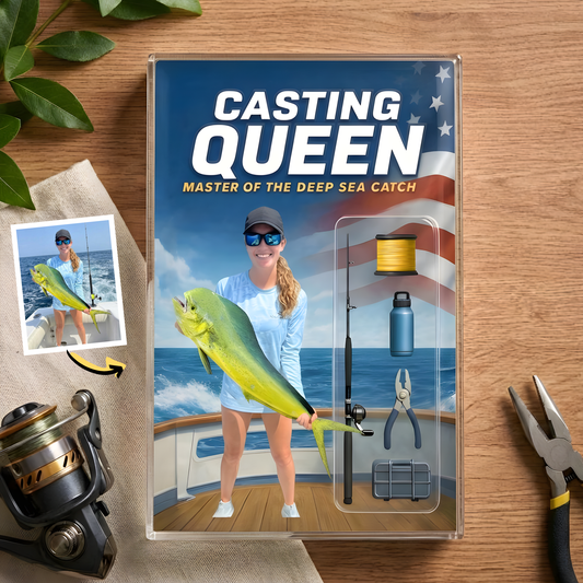 Custom Photo Fishing Acrylic Plaque - Model 18