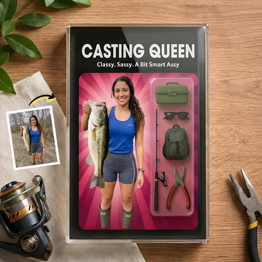 Custom Photo Fishing Acrylic Plaque - Model 26