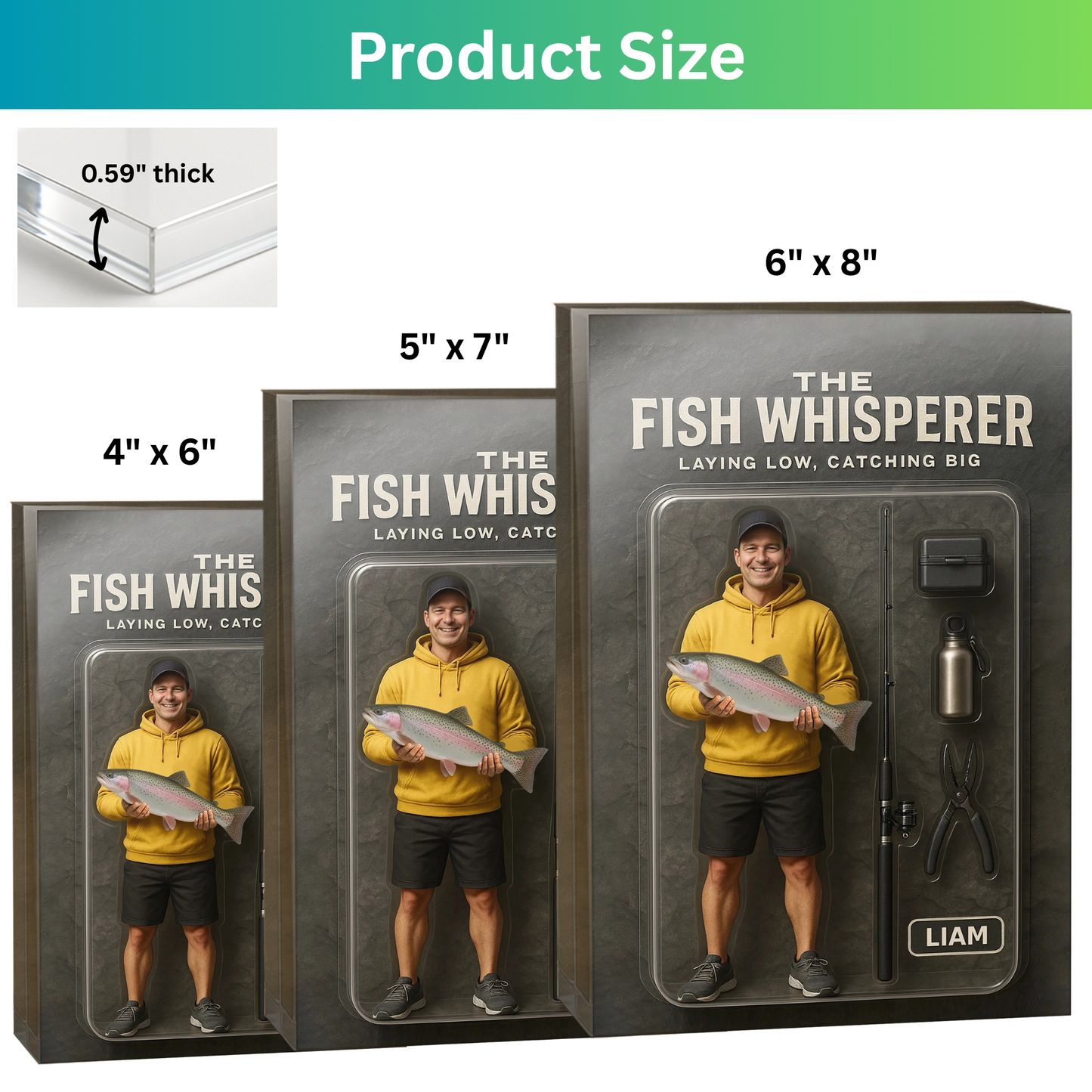 The Fish Whisperer - Personalized Acrylic Plaque