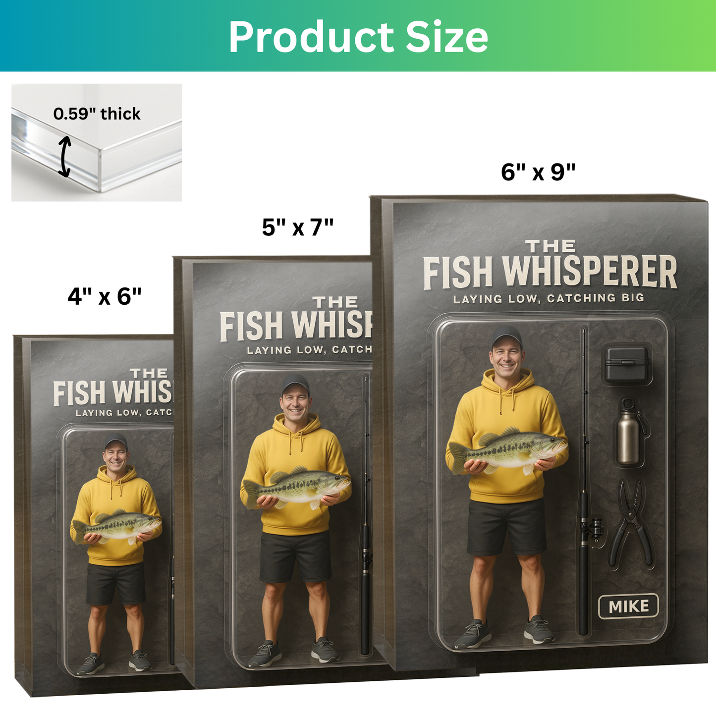 Personalized Fishing Acrylic Plaque 25