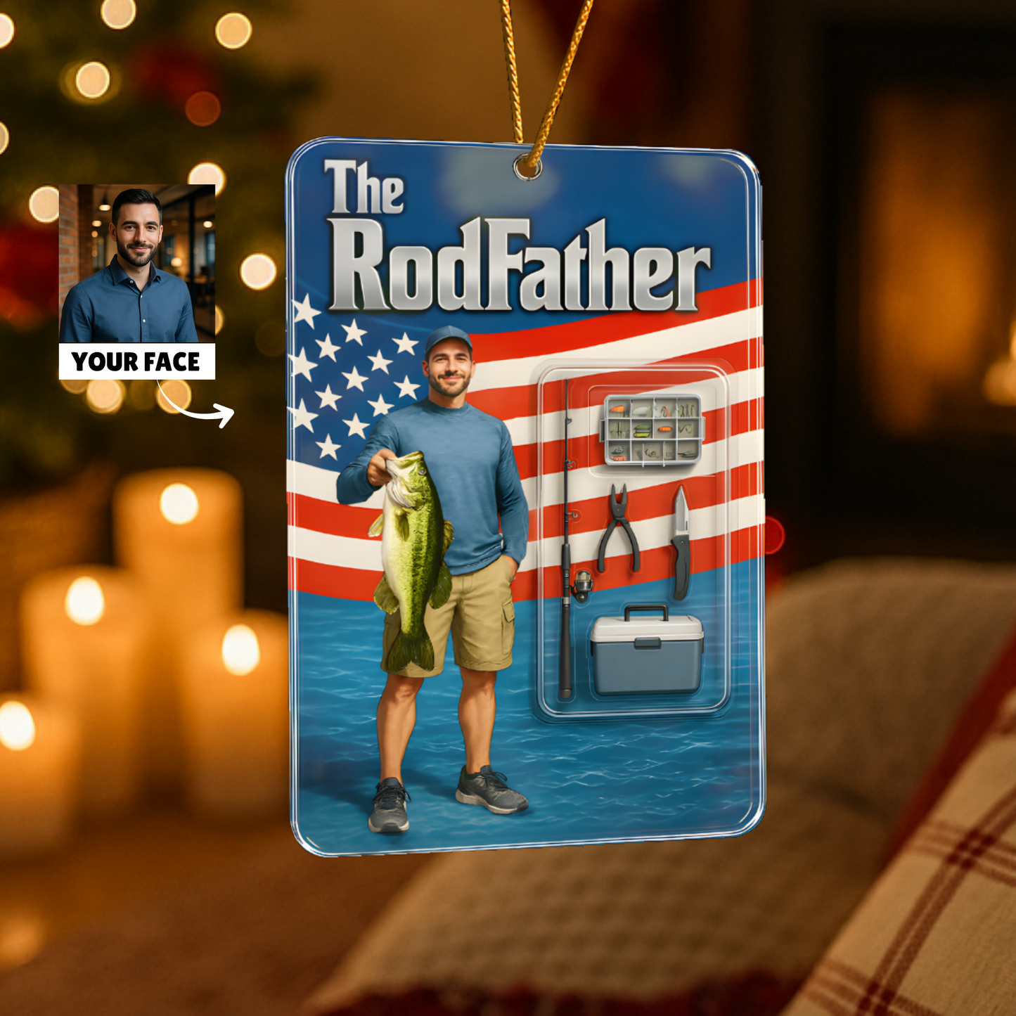 Custom Face Acrylic Ornament