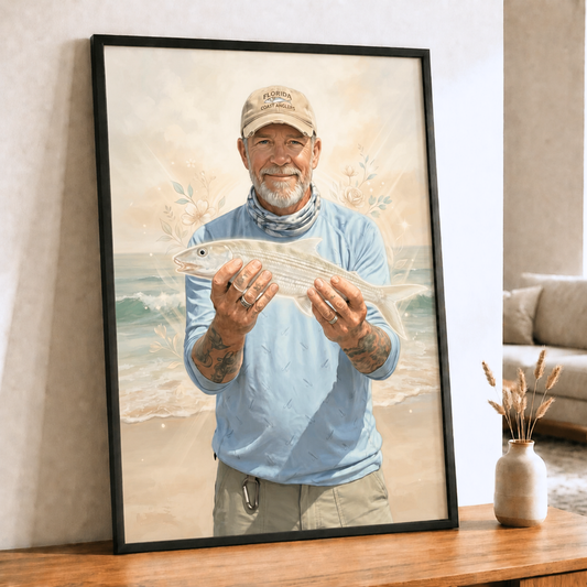Memorial Personalized Fishing Poster