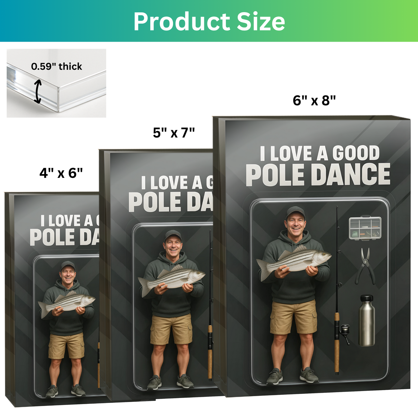 I Love a Good Pole Dance - Custom Face Acrylic Plaque