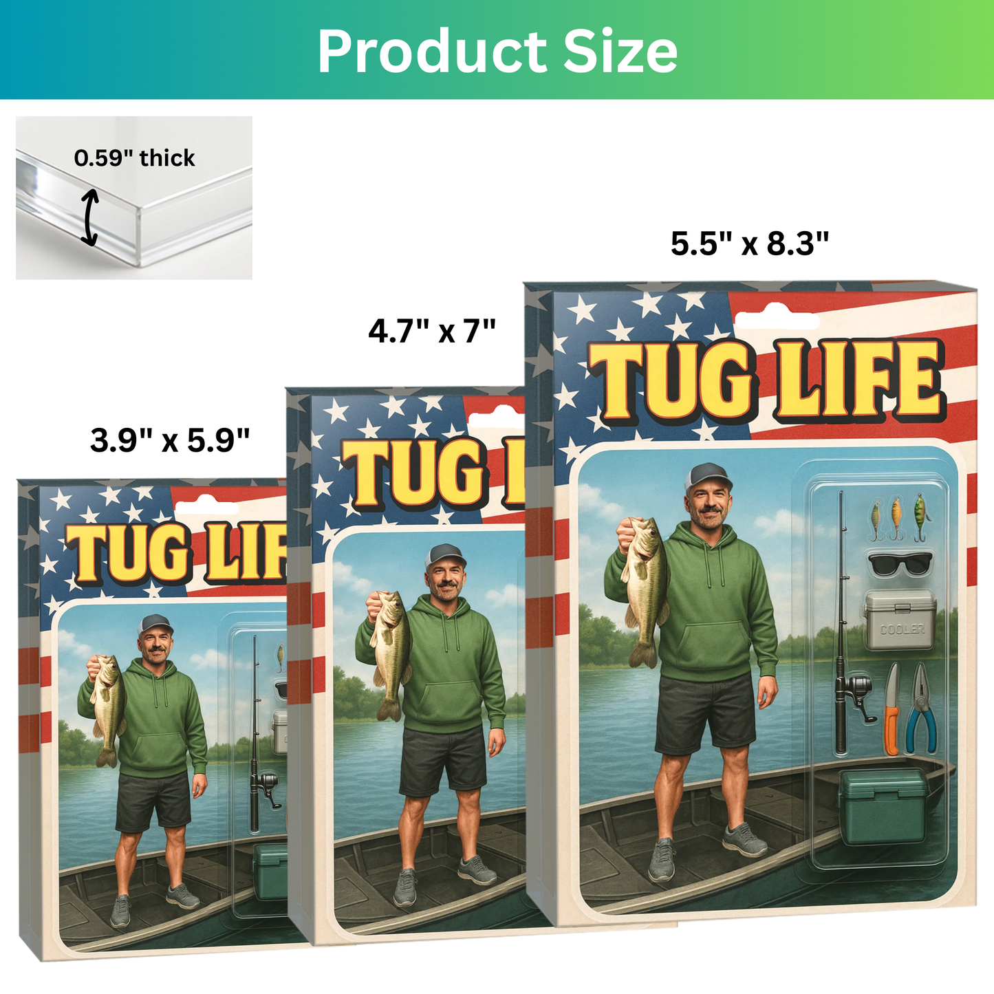 Tug Life Figure Acrylic Block
