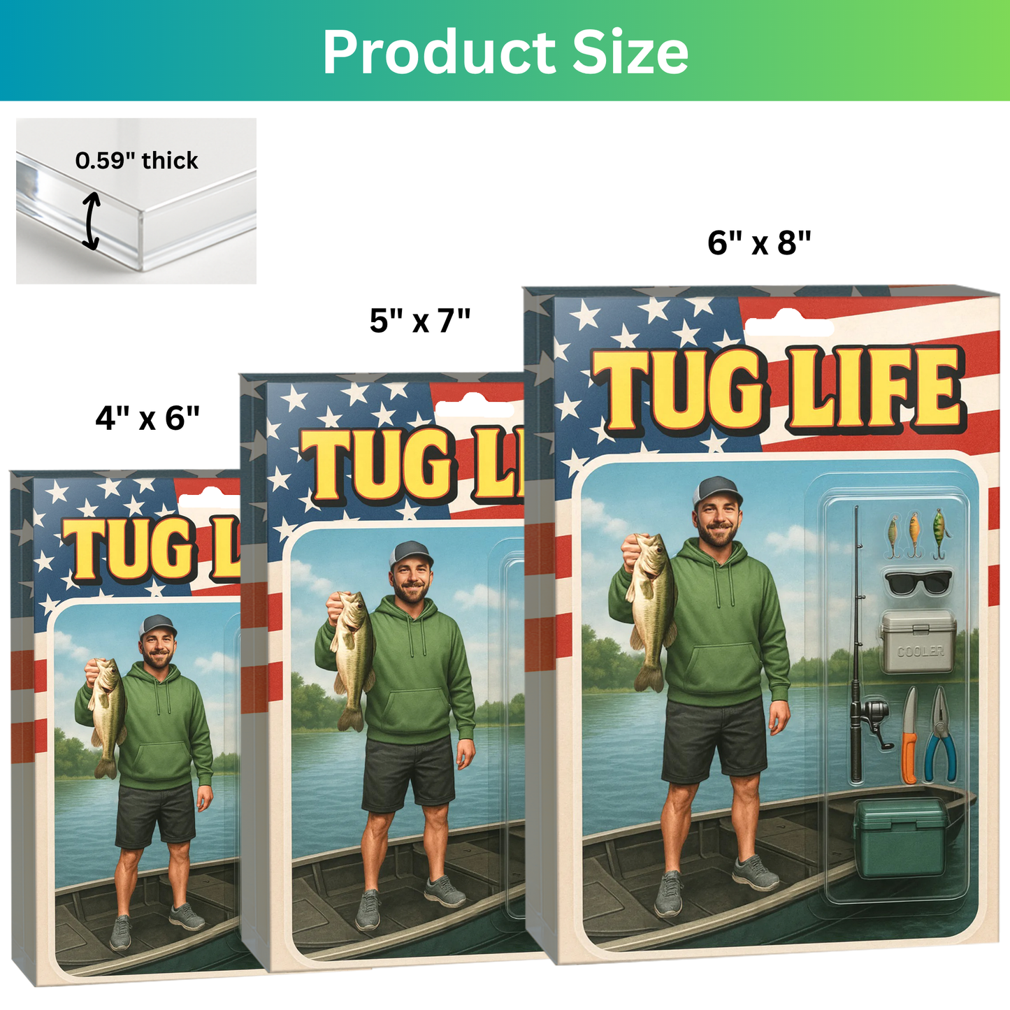 Tug Life - Custom Face Acrylic Plaque