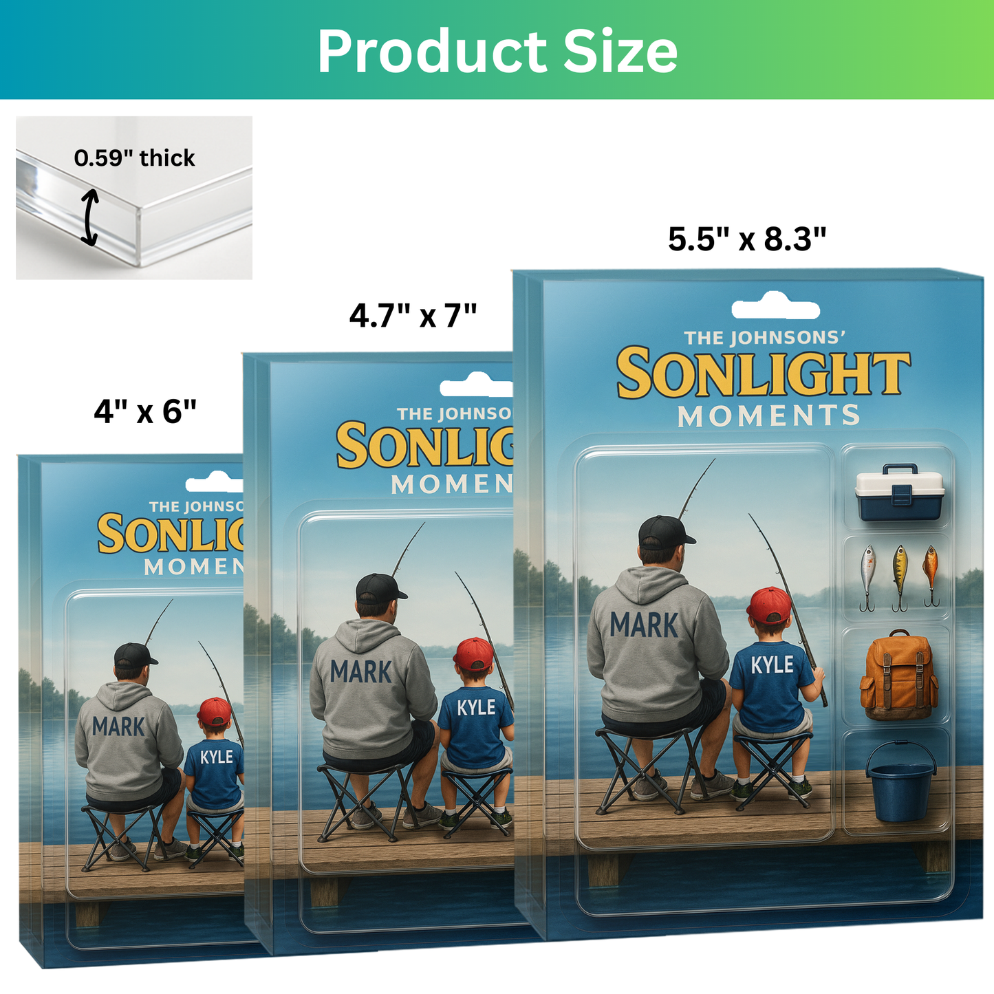Sonlight Moments Custom Name Acrylic Block | Version 2