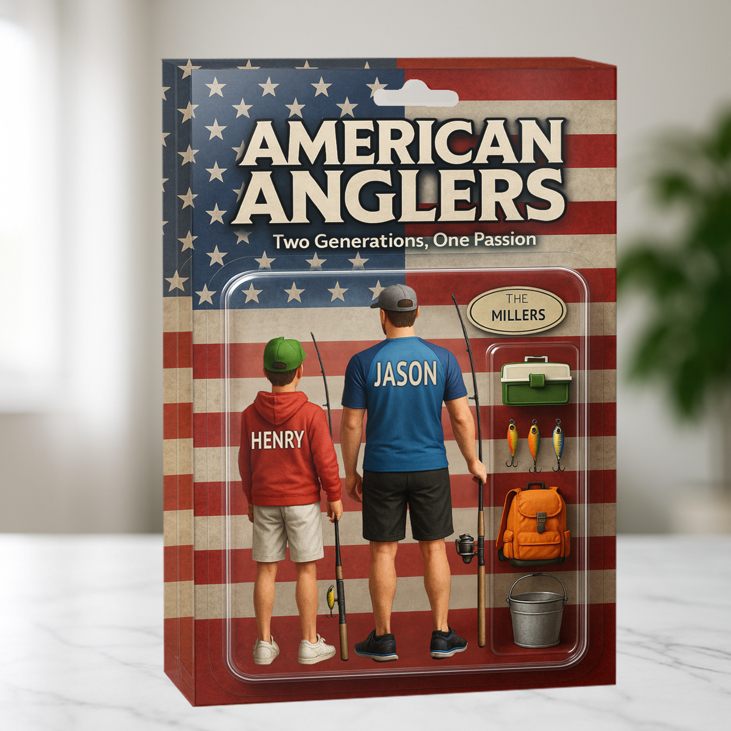 American Anglers Custom Name Acrylic Block | Version 2