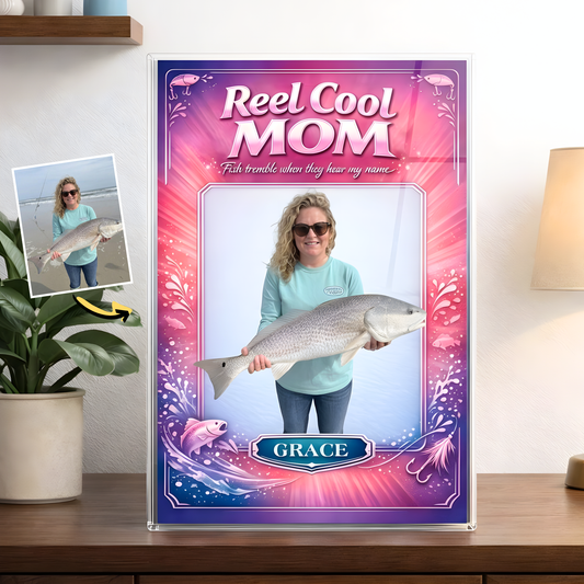 Custom Photo Fishing Acrylic Plaque - Model 4