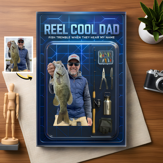 Custom Photo Fishing Acrylic Plaque - Model 34