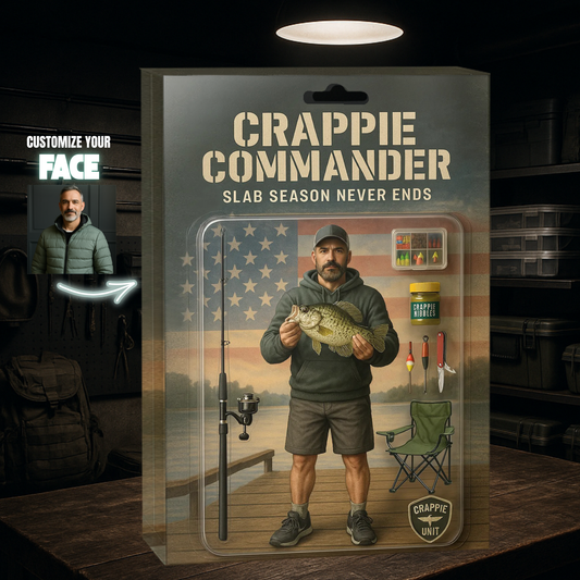 Crappie Commander Figure Acrylic Block