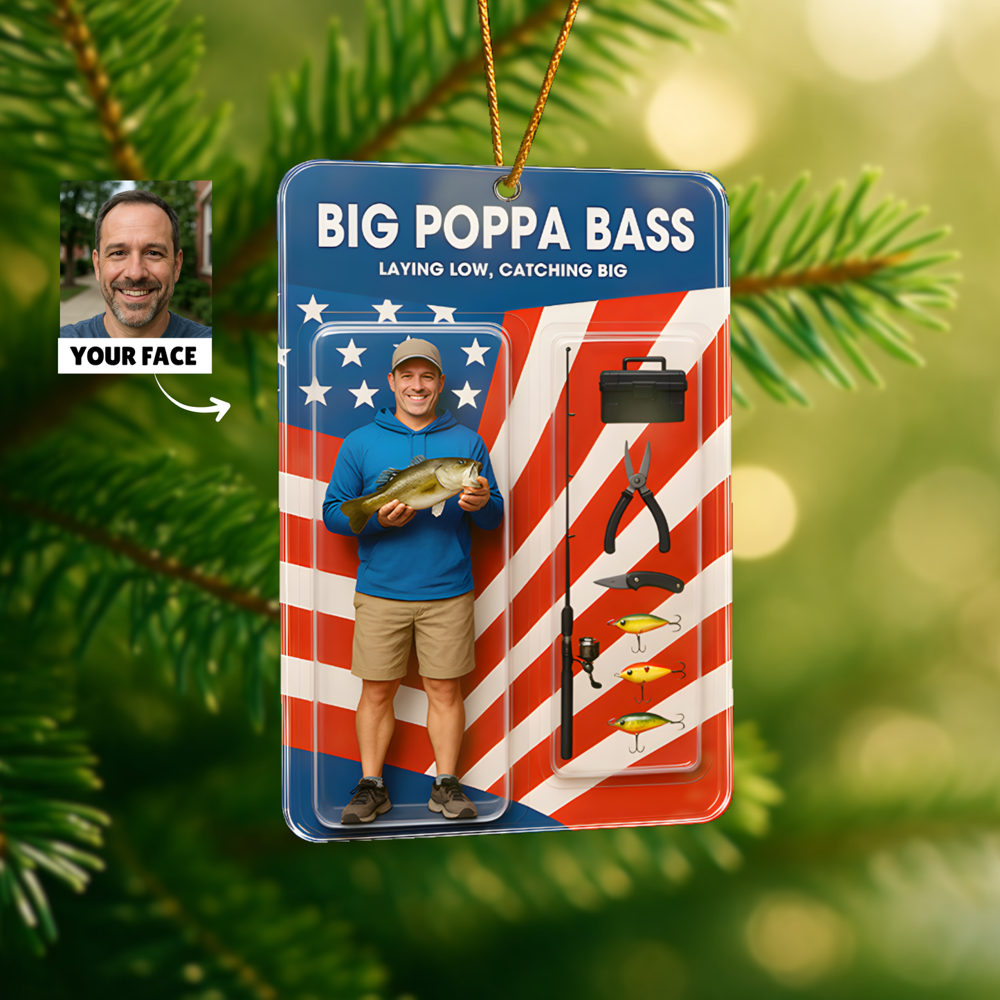 Custom Face Acrylic Ornament