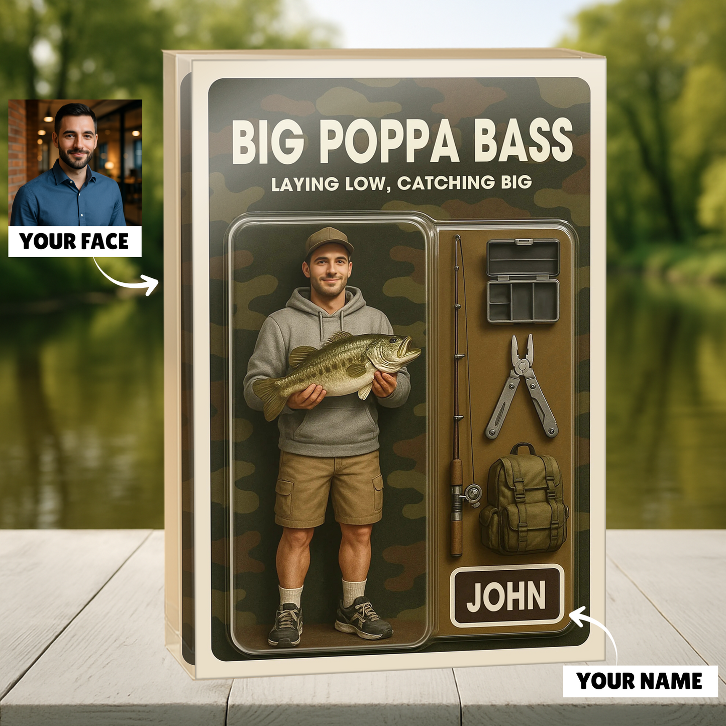 Camouflage - Custom Face Acrylic Plaque