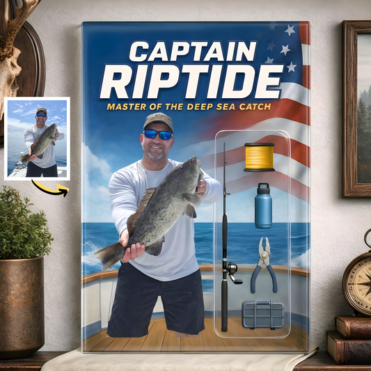 Custom Photo Fishing Acrylic Plaque - Model 18