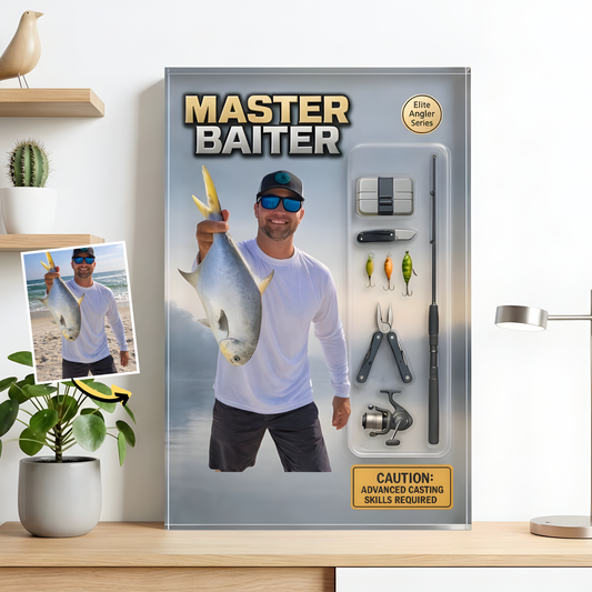 Custom Photo Fishing Acrylic Plaque - Model 5