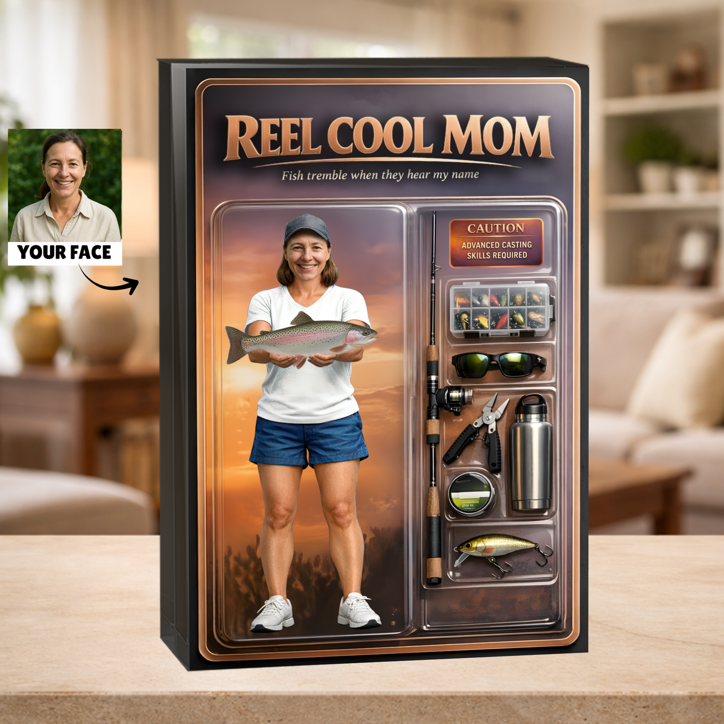 Personalized Fishing Acrylic Plaque 37 - Female