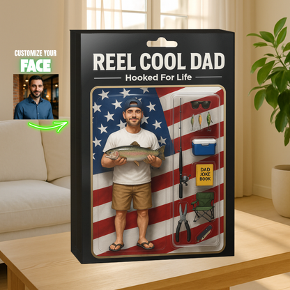 Reel Cool Dad Figure Acrylic Block - USA Version
