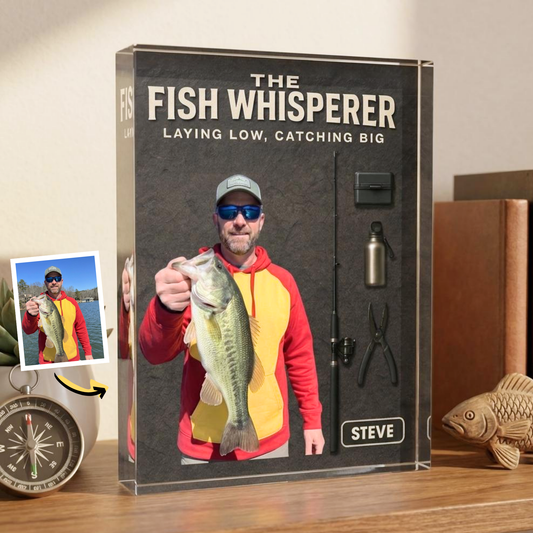 Custom Photo Fishing Acrylic Plaque - Model 25