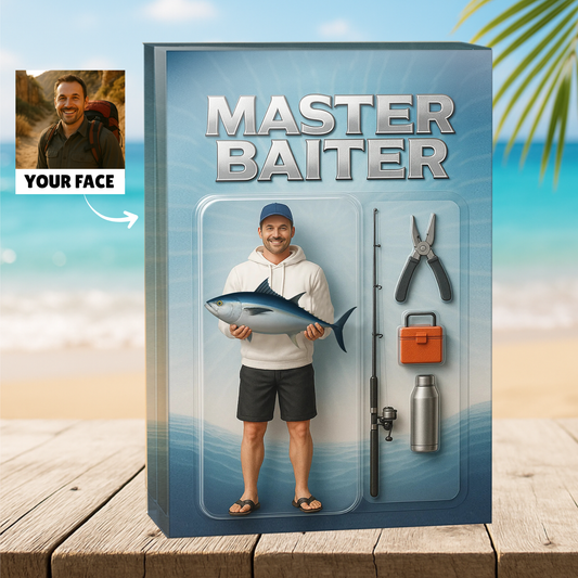 MasterBaiter - Saltwater Fishing - Custom Face Acrylic Plaque