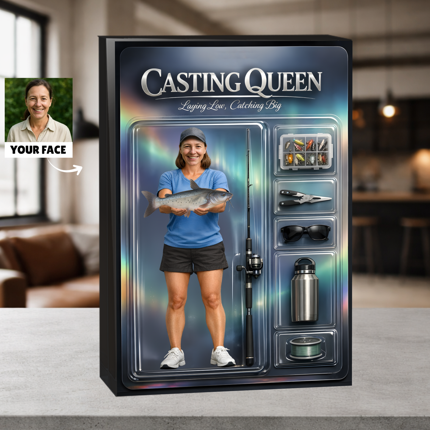 Personalized Fishing Acrylic Plaque 44 - Female