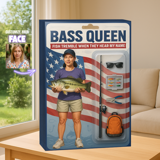 Bass Queen Figure Acrylic Block