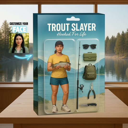 Trout Slayer Figure Acrylic Block