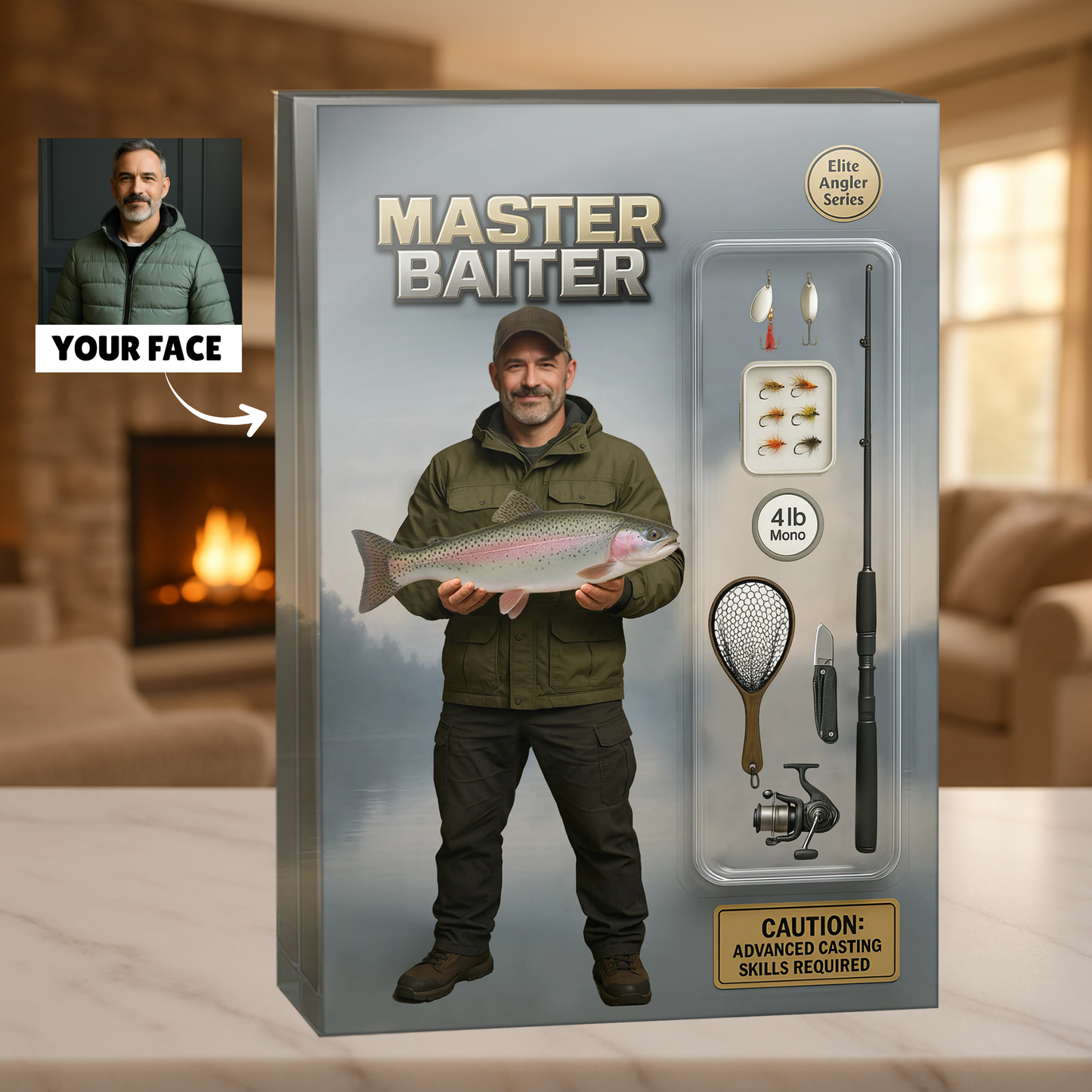 Master Baiter Figure Acrylic Block