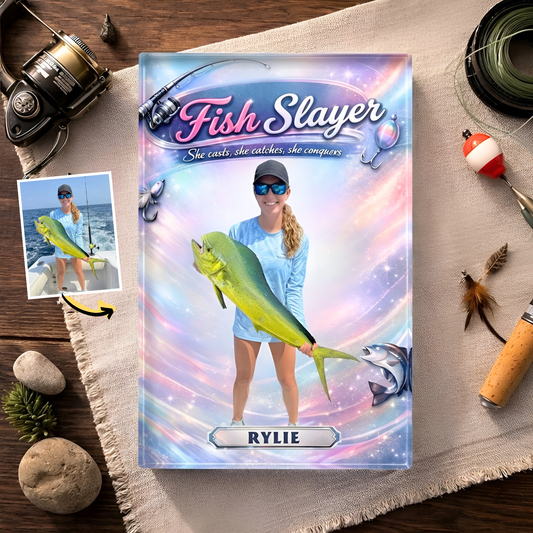 Custom Photo Fishing Acrylic Plaque - Model 8