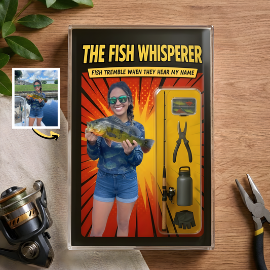 Custom Photo Fishing Acrylic Plaque - Model 35