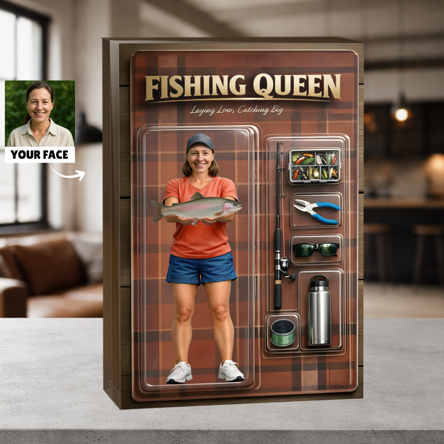 Personalized Fishing Acrylic Plaque 42 - Female
