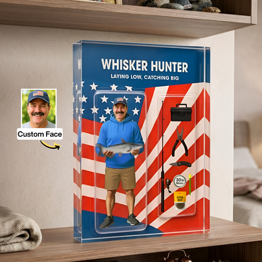 Custom Face Fishing Photo - Personalized Acrylic Plaque
