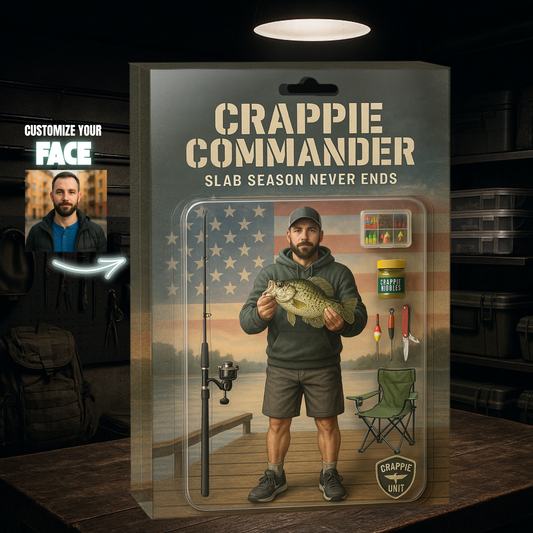 Crappie Commander Figure Acrylic Block