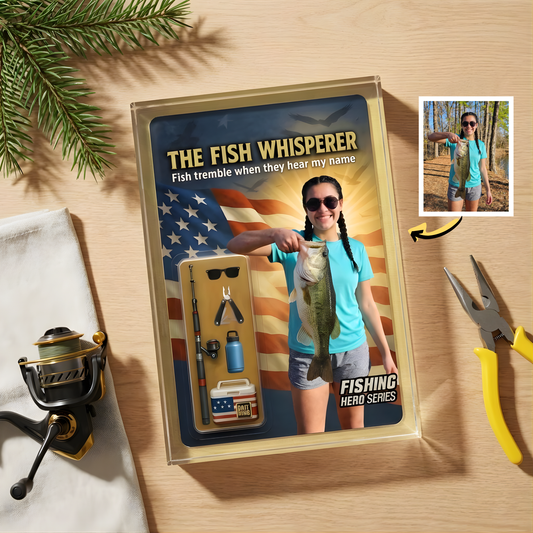 Custom Photo Fishing Acrylic Plaque - Model 32