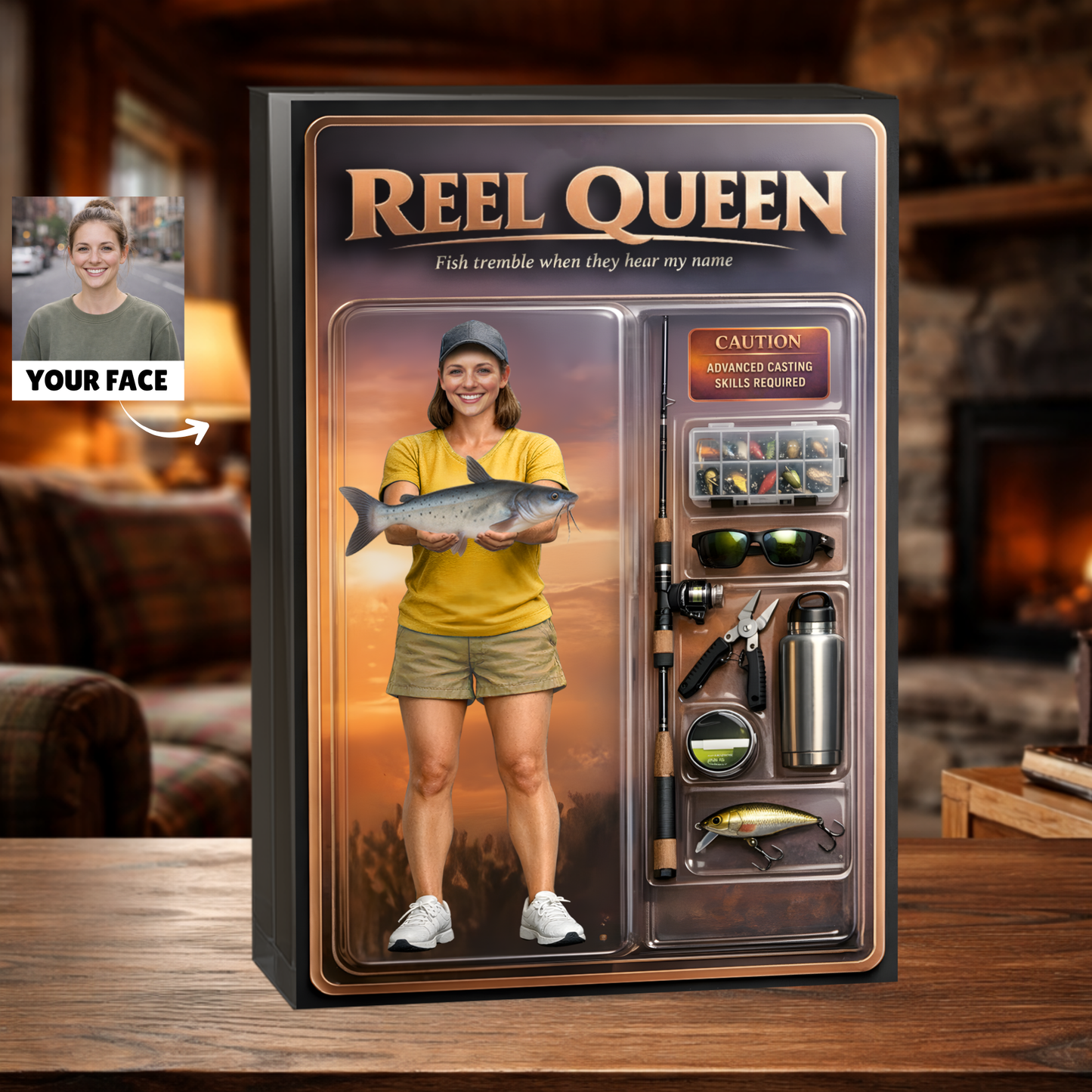 Personalized Fishing Acrylic Plaque 37 - Female