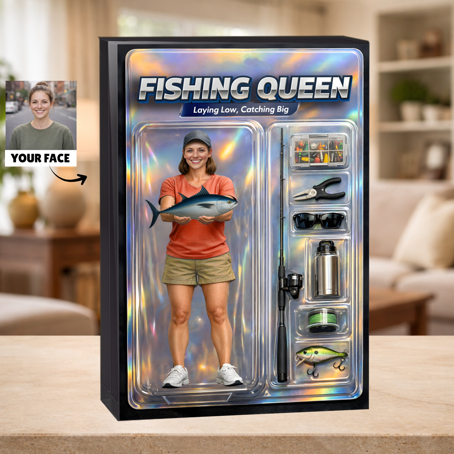 Personalized Fishing Acrylic Plaque 40 - Female