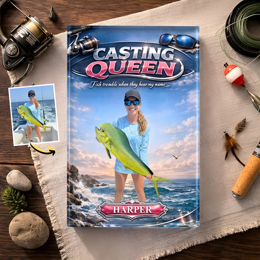 Custom Photo Fishing Acrylic Plaque - Model 7