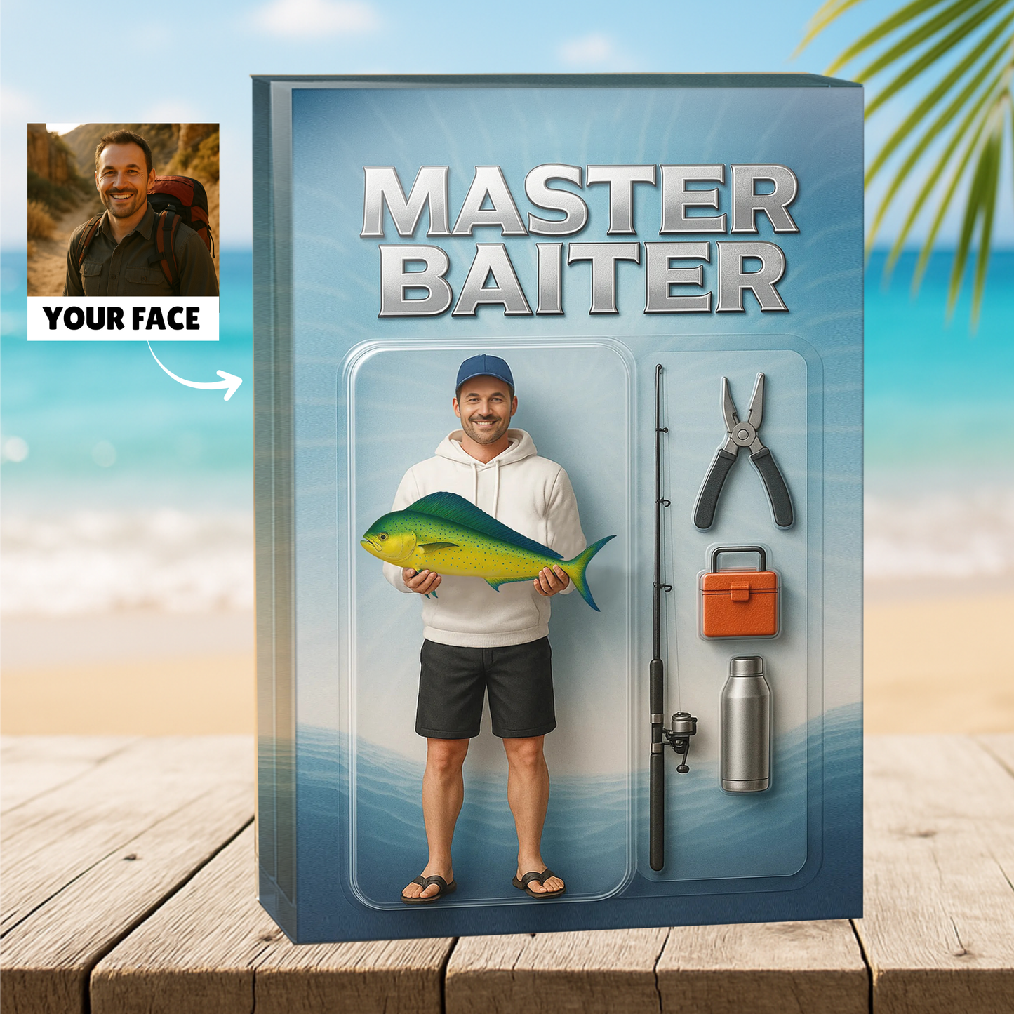 MasterBaiter - Saltwater Fishing - Custom Face Acrylic Plaque