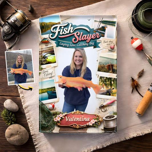 Custom Photo Fishing Acrylic Plaque - Model 10