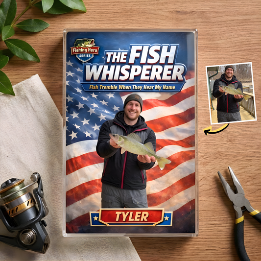 Custom Photo Fishing Acrylic Plaque - Model 1