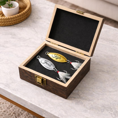 Personalized Engraved Fishing Lure With Printed Box 4