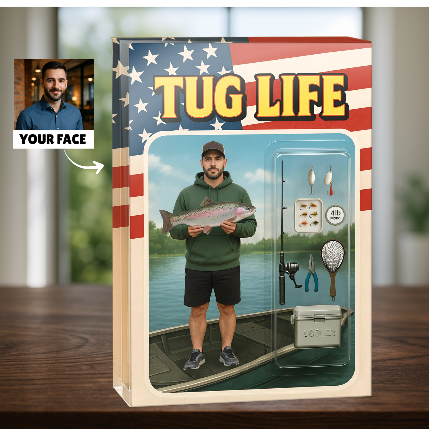 Tug Life Figure Acrylic Block