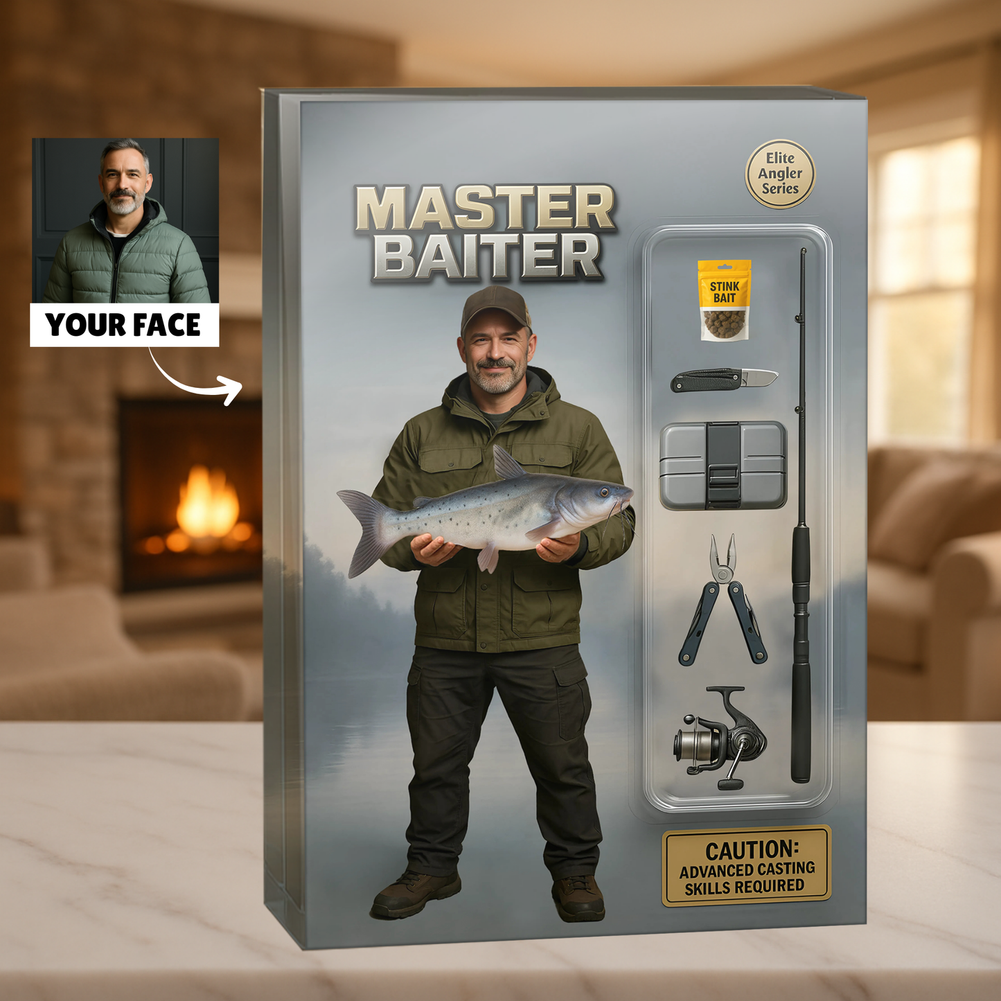 Master Baiter Figure Acrylic Block