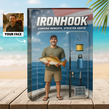 IronHook - Saltwater Fishing - Custom Face Acrylic Plaque