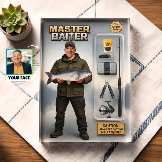 Custom Face Fishing Photo - Personalized Acrylic Plaque