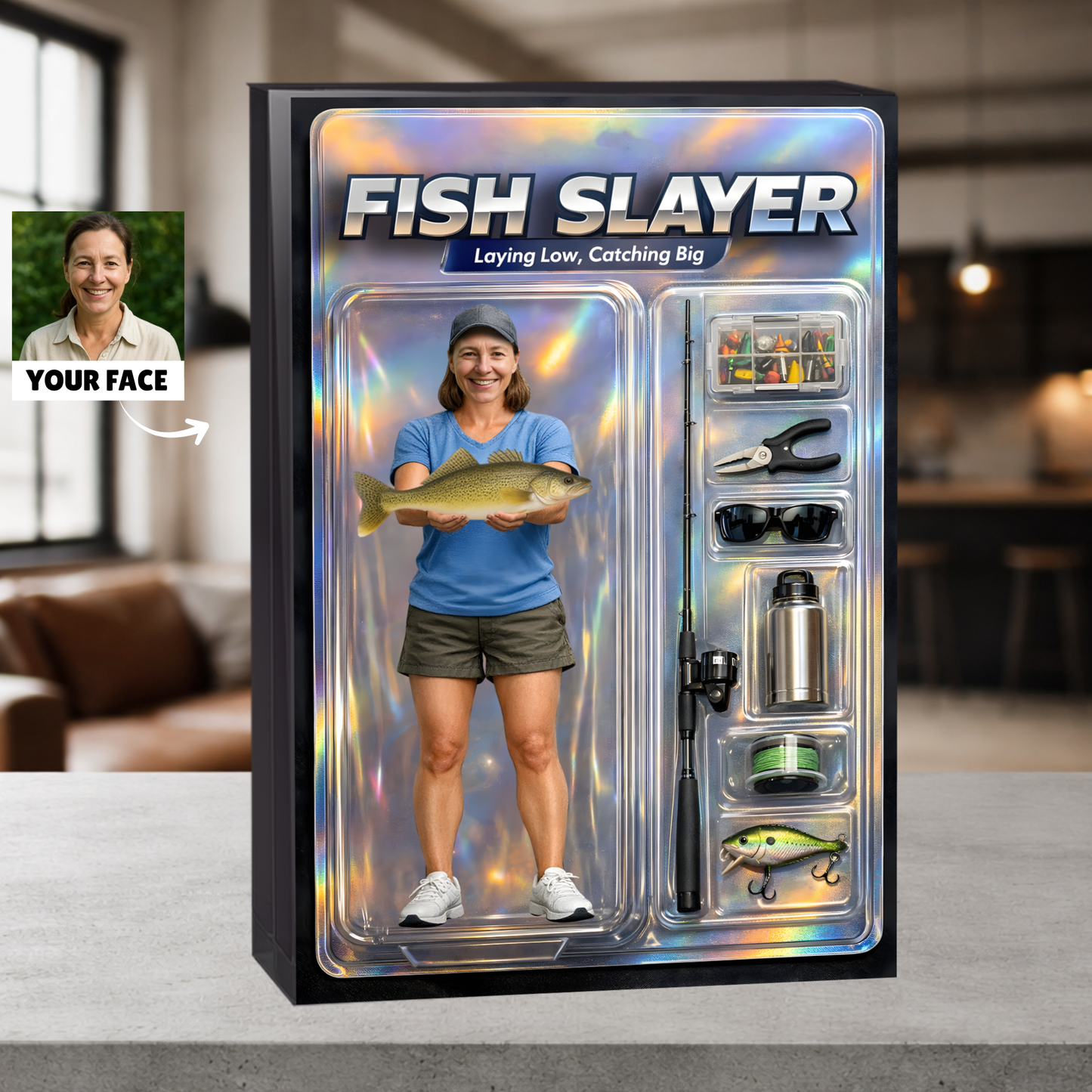 Personalized Fishing Acrylic Plaque 40 - Female