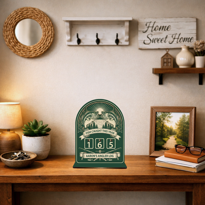 Personalized Fish Tracker With Base – Model 2