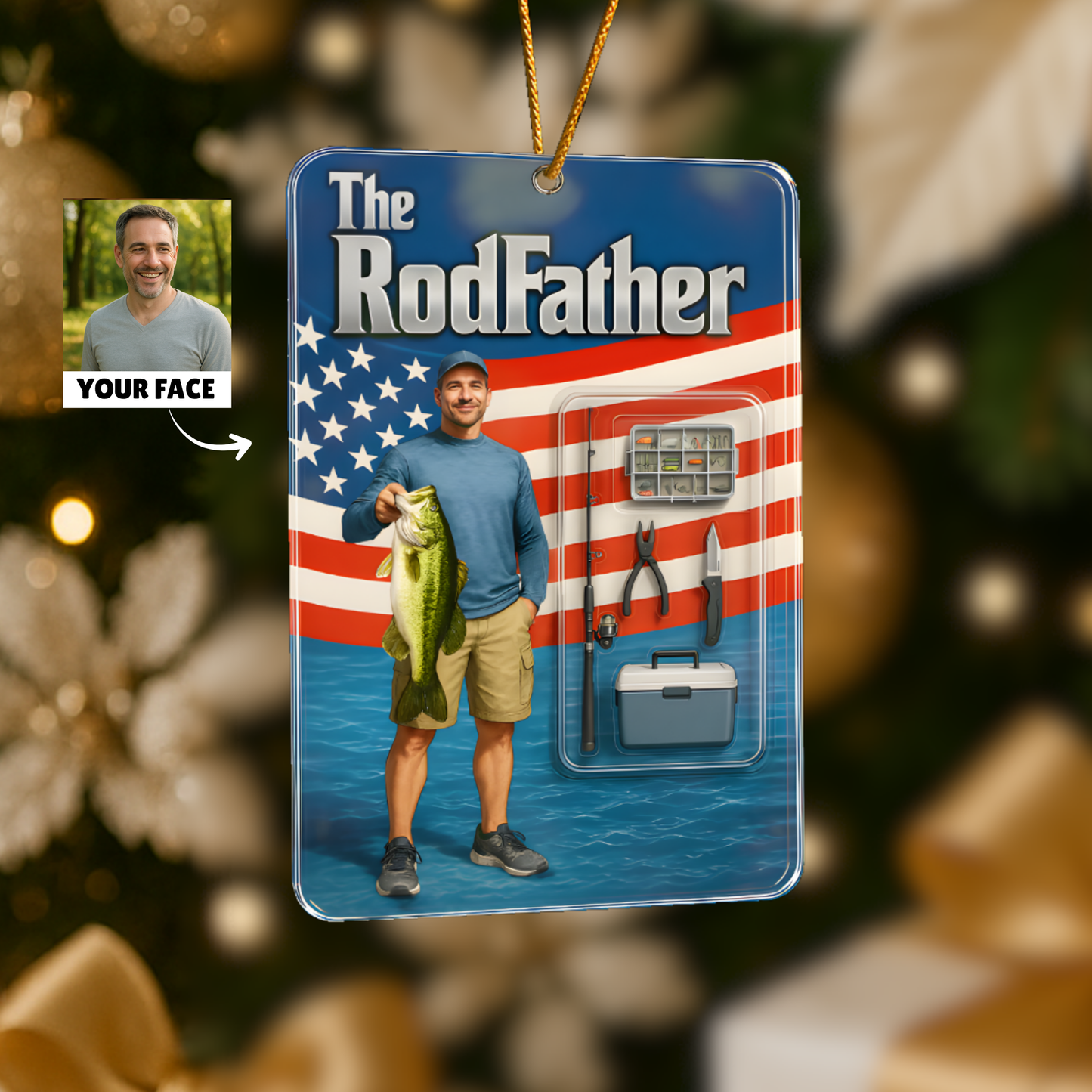 Custom Face Acrylic Ornament