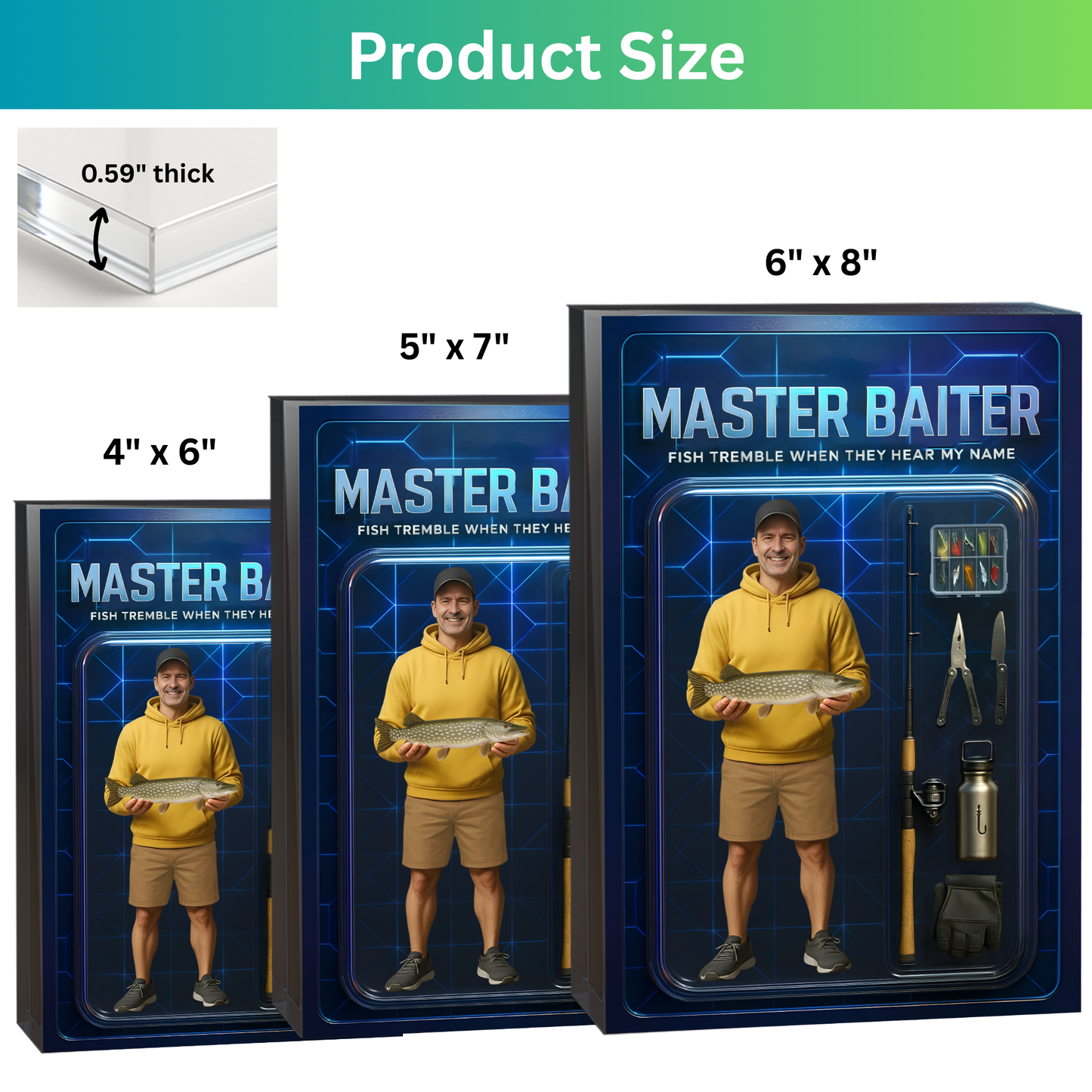 Personalized Fishing Acrylic Plaque 34