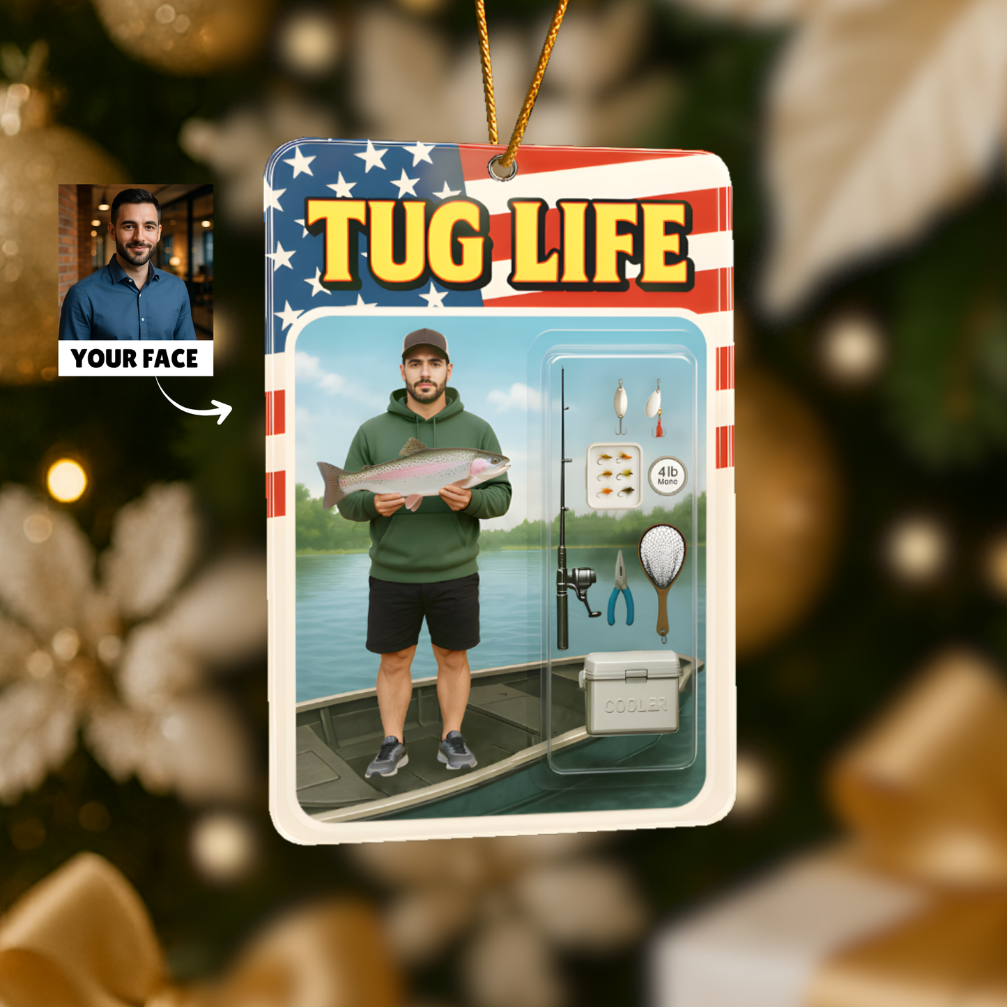 Custom Face Acrylic Ornament